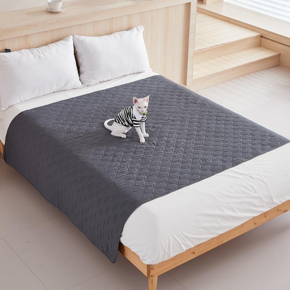 

1Pc Anti Leaking Non-Slip Dog Bed Cover,Pet Blanket Sofa Pet Bed Mat,Mattress Protectors Car,Furniture Couch Cover for Cats Dogs 100X127cm сірий колір