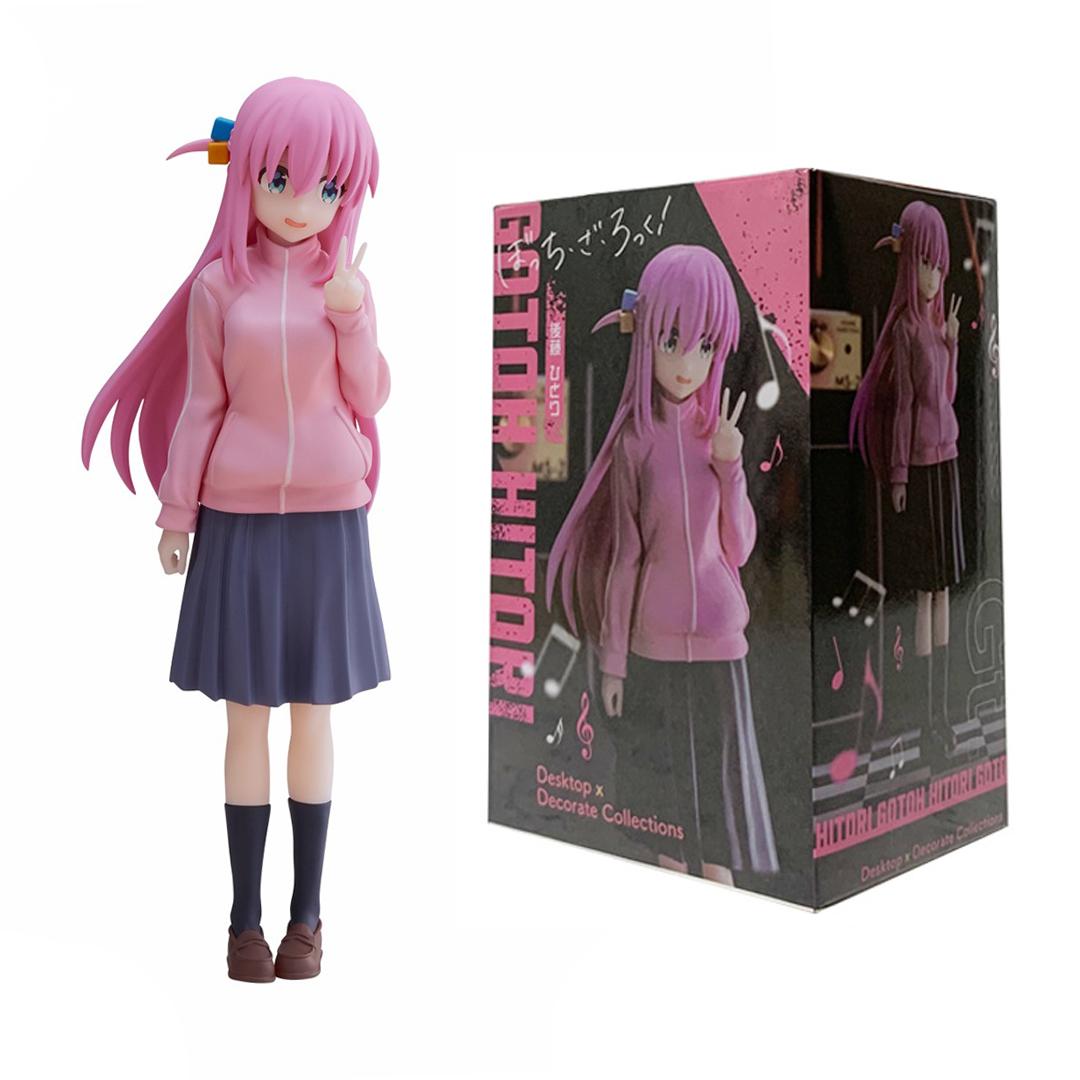 Fashnics Girls 16Cm Bocchi The Rock! Anime Figure Gotoh Hitori Action Figure Guitarist Figure Desktop×Decorate Collections Model Doll Toys