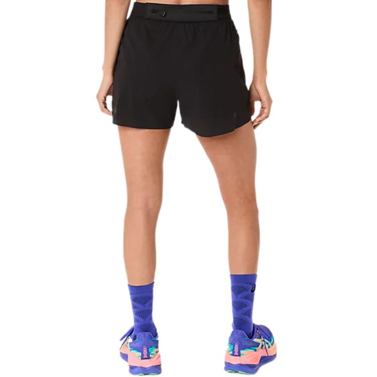 Asics Metarun Split Short Actibreeze Breathable Drawstring Running Shorts Women shorts 2012D349-001