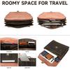 Genuine Leather Retro Men's Business Briefcase Crazy Horse Large Capacity Lock Anti-theft Computer Bag Handbag Men
