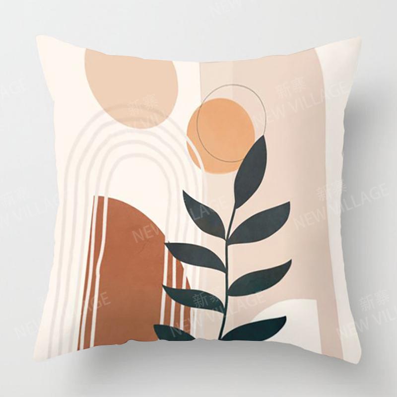Nordic Modern Luxury Home Decor Autumn Pillowcase Sofa Cushion Cover 45X45Cm 45*45 50X50 60X60Cm 40X40 35X35 Abstract Geometric