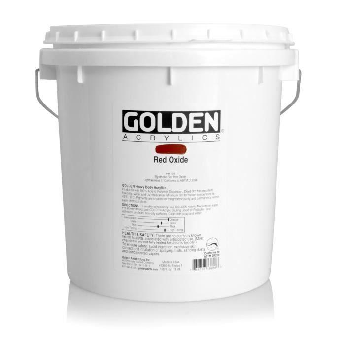 Peinture Acrylic HB Golden 3,78 L Oxyde Rouge S1