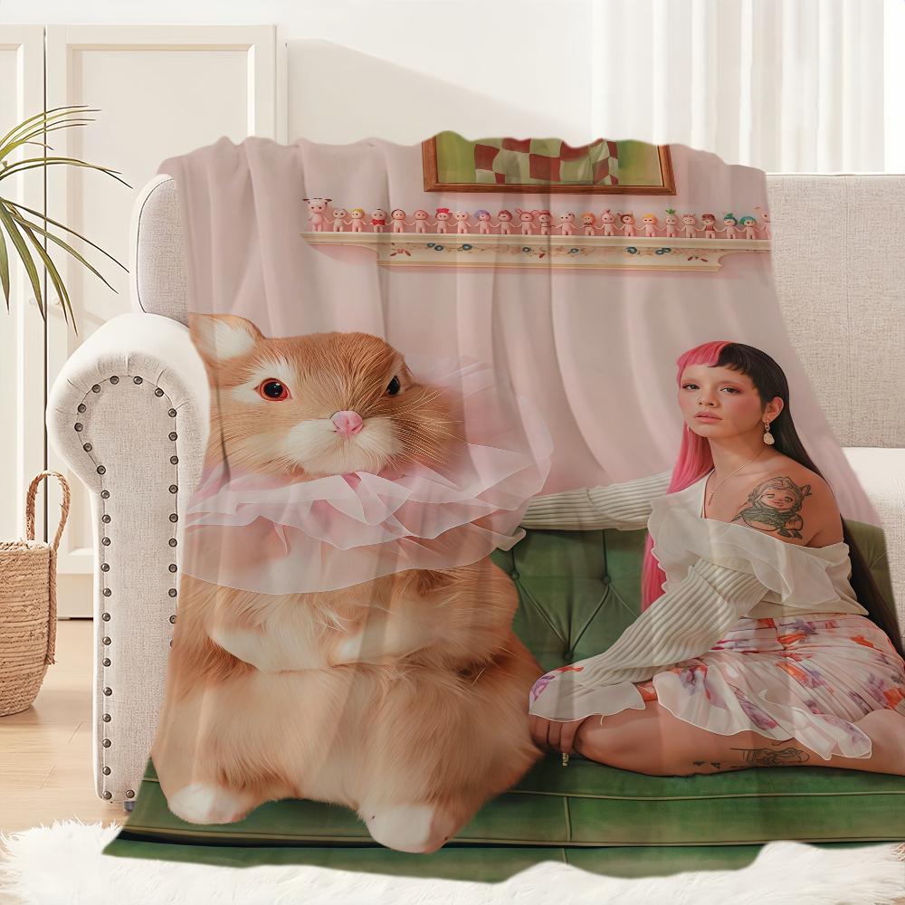 

Singer M-Melanie Martinez Blanket Blanket for Couch Sofa Travel Home Picni Flannel Blanket birthday gift Warm Comfortable 30x40in