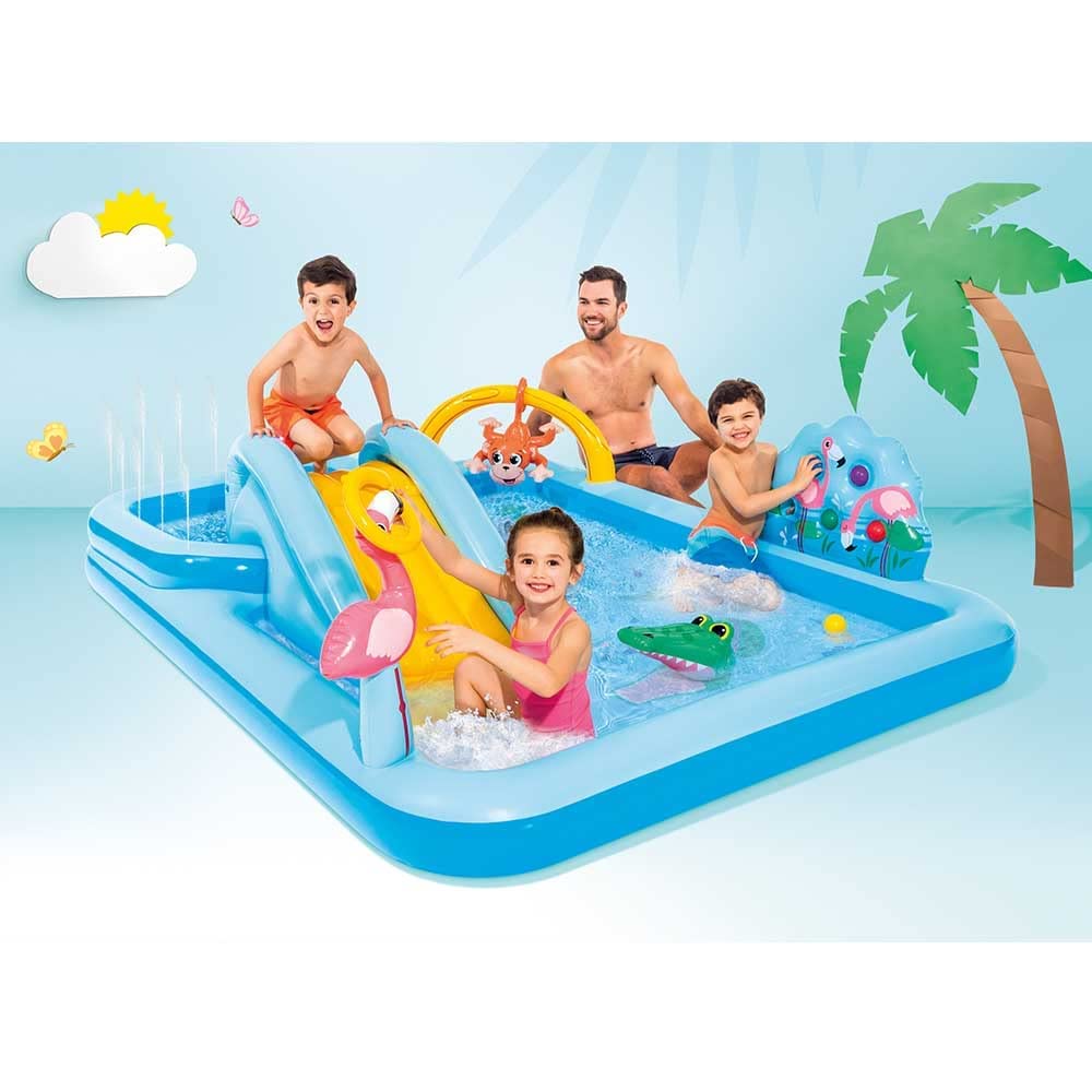 intex Jungle Adventure Play Center 244 X 198 X 71 57161 Japanese Pool, Cm, [Official Product]