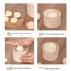Round Wooden Dumpling Skin Press Mold