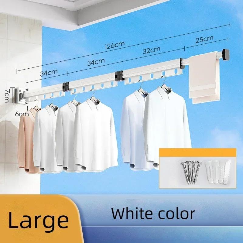 Retractable Clothes Drying Rack,Space-Saver,Collapsible Drying Racks for Laundry Room,Wall Mounted Clothes Hanger Rack