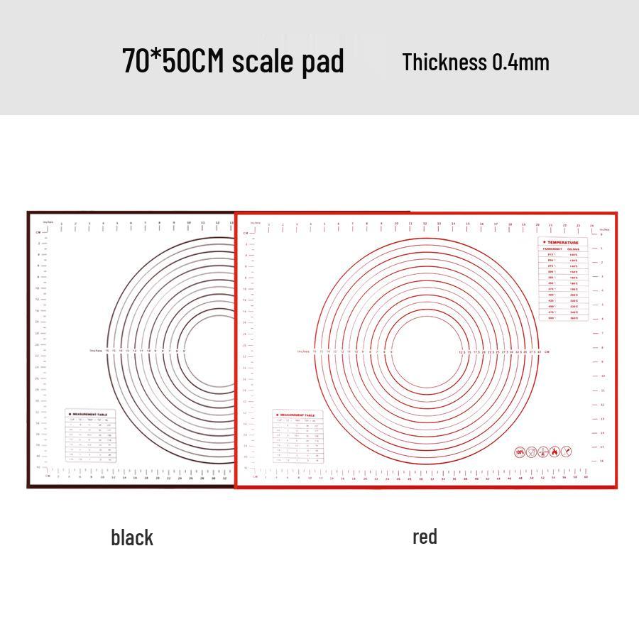 Silicone Baking & Kneading Mat - Heat-Resistant, Food-Grade, Large Cutting Board for Pizza & Macarons