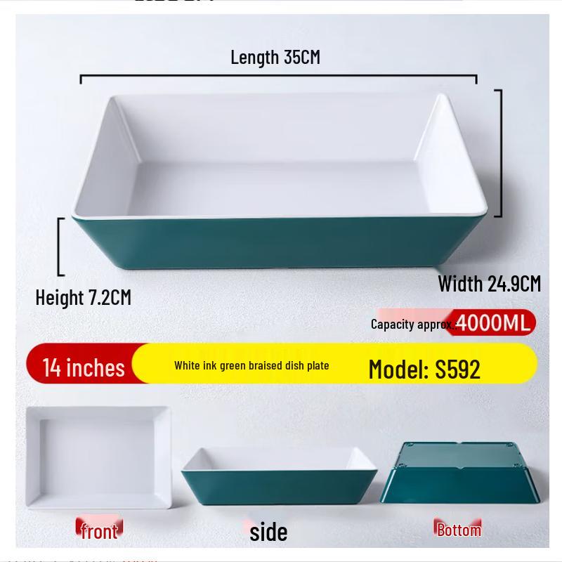 Melamine Rectangular Display Tray