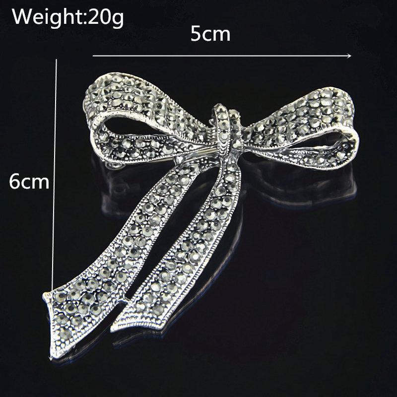 Vintage Rhinestone Pearl Bowknot Brooches Temperament Versatile Clothing For Women Jewelry Accessries Gifts