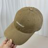 Fashion Hat big head circumference new four-season women's baseball cap enlarged white American style old versatile soft top embroidery casual