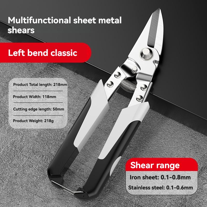 Industrial Grade High Carbon Steel Scissors with Ergonomic Handle for Multi-Purpose Cutting