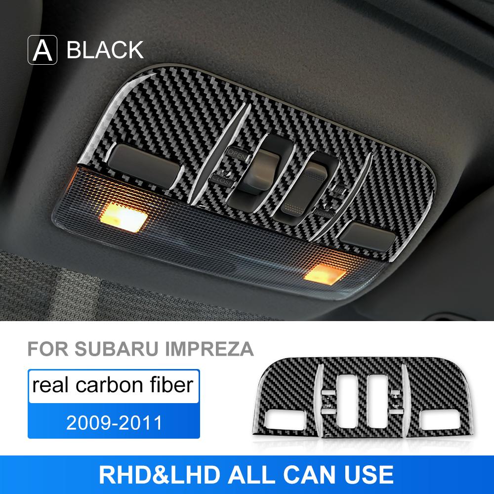 Carbon Fiber Style Interior Sticker Trim for Subaru Impreza 2009 2010 2011 Interior Panel One Size чёрный