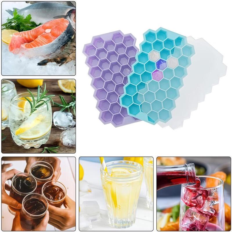 Food Grade Silicone Ice Cube Mold with Lid