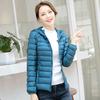 2024 autumn and winter new breathable and light hooded down jacket women's short four-season fashion slim jacket