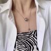 Exquisite Minimalist Ball Pendant Necklace For Women Girls Fashion Temperament Classic Snake Clavicle Chain Birthday Gifts