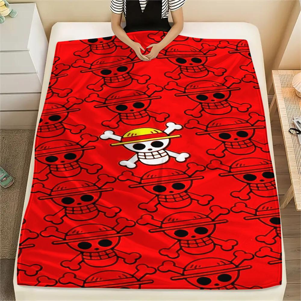 One Piece character Print Flannel Blanket,High quality Comfortable for All Seasons,Home Decor,Warmth and Comfort,Perfect for Christmas Gifts