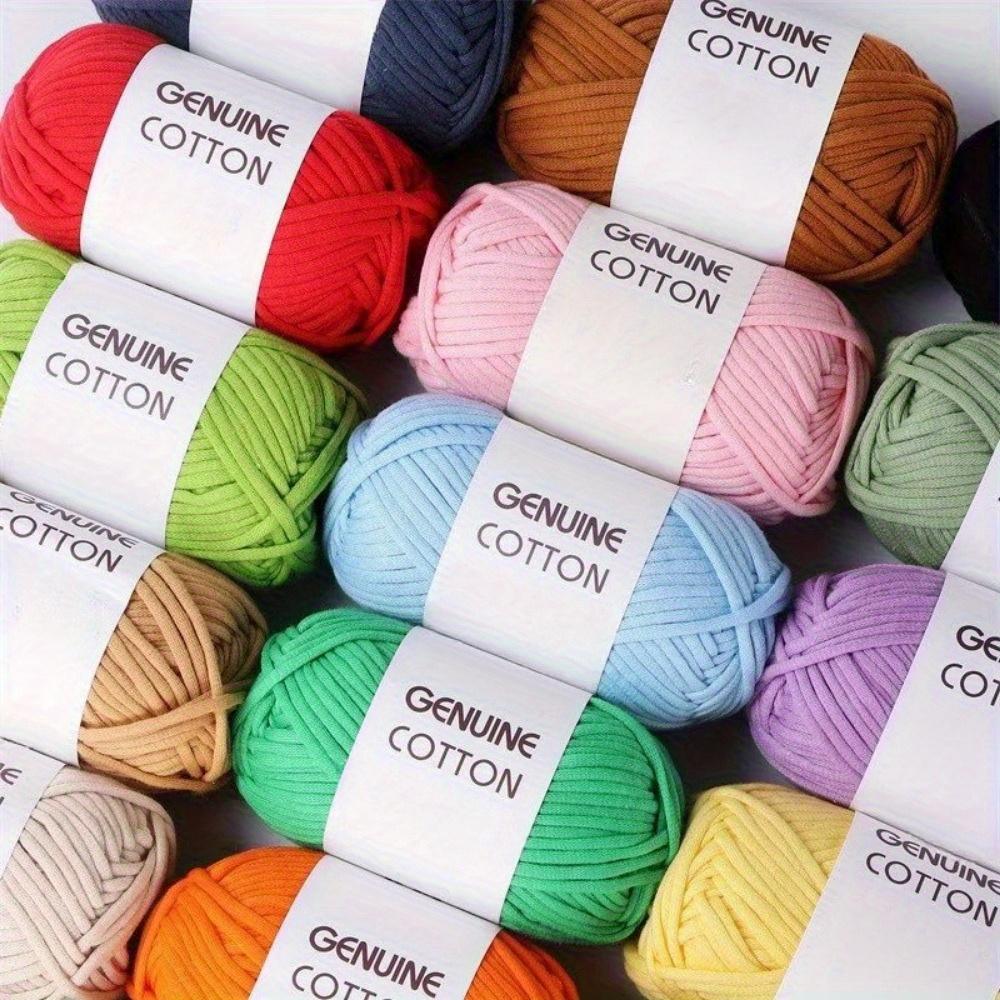 4pcs Cotton Yarn Blend -Skeins for Crochet and Knitting - Assorted Colors)- Suitable for 2 - 4.5mm Crochet Hook Size