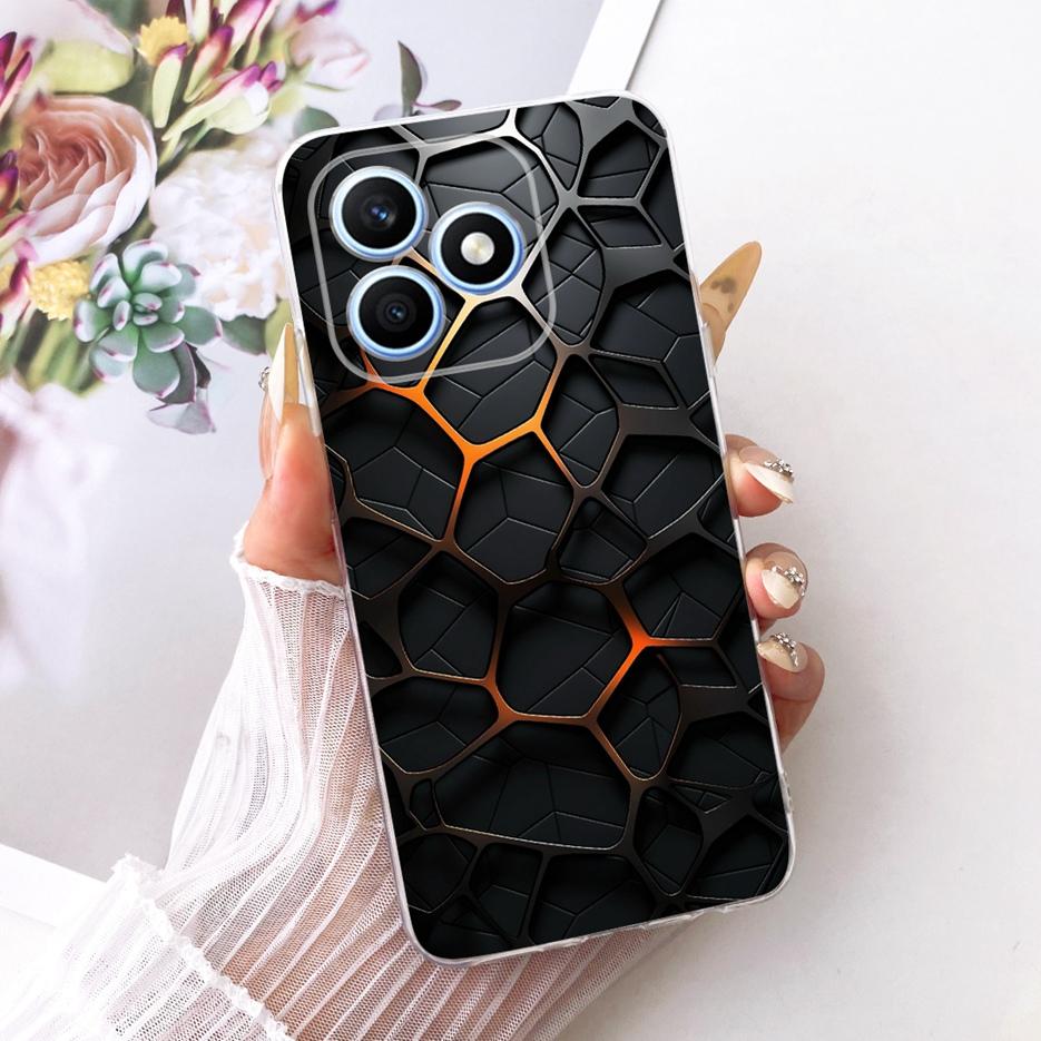 For Honor X8d 4G Case Cool Fashion Painted Cover 6.77'' Soft Silicone Phone Case For Honor X8d X 8d HonorX8d 4G Back Cover Coque