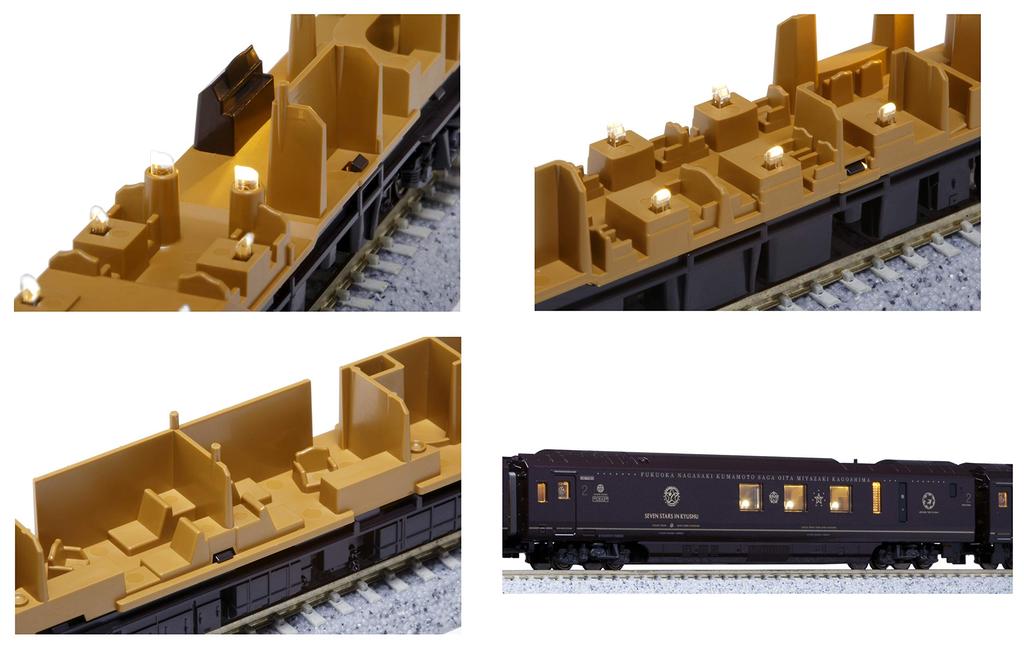 KATO N Gauge Cruise Train Stars In Set Project Railway Model Passenger Car "Seven Kyushu" 8-car [Special Product] 10-1519