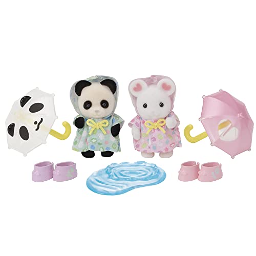 Epoch Sylvanian Families Rainy Day Baby Set Toy Dollhouse S-74 ST Mark Certified