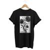 Sunflower Tattoo Art T Shirt Japanese Streetwear Vintage Slightly Homme Unisex Breathable Versatile Fashion