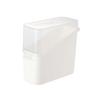 Clear Plastic Refrigerator Storage Box with Hinged Lid and Latch, Refrigerator Side Door Storage Box, Portioned Cheese Slice Box