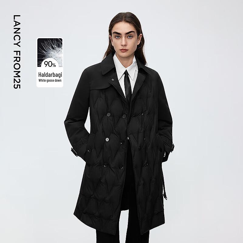

Lancy Holdobaj White Goose Down Mid-Length Trench Down Jacket L