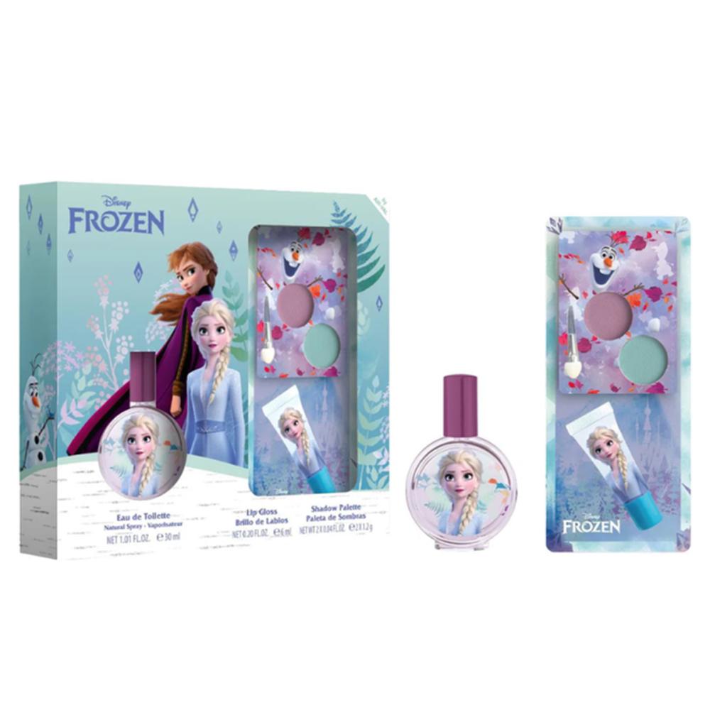 Air-Val - Frozen Geschenkset - Eau de Toilette + Lipgloss + Lidschatten - 3 pièce