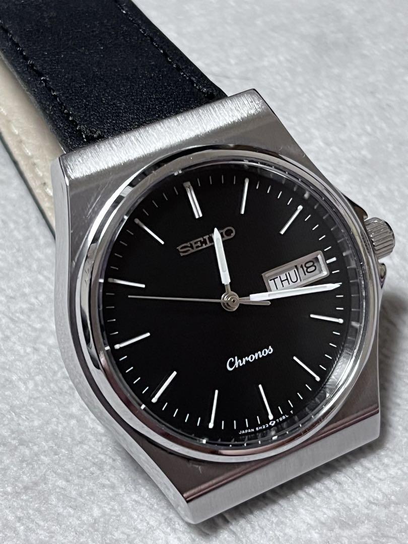 

[Б/У] Рабочие кварцевые наручные часы SEIKO Chronos 5H23-7020