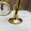 Brass Table Clock Handmade Desk Décor Home Office Decor Table Top Birthday Wedding Anniversary Christmas Gift for Him Her