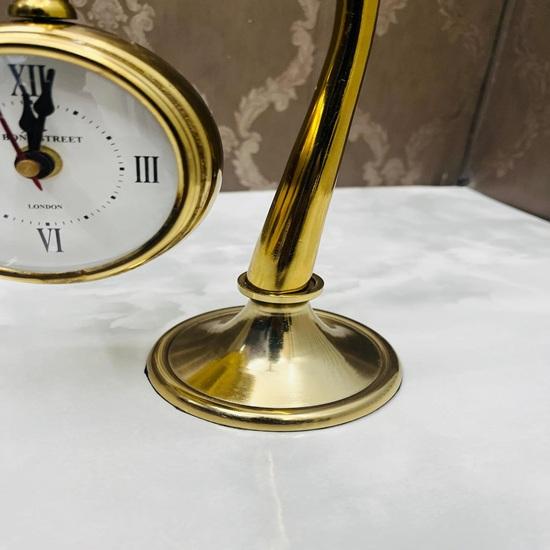 Brass Table Clock Handmade Desk Décor Home Office Decor Table Top Birthday Wedding Anniversary Christmas Gift for Him Her