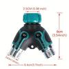 Connecteur de Tuyau 4 Voies 2 Voies 3/4" Diviseur d'Eau de Jardin Adaptateur Robinet Vanne d'Arrêt de Tuyau pour Jardin Domestique