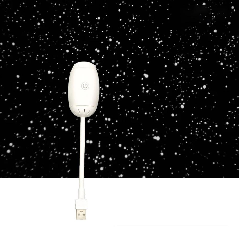 USB LED Starry Car Atmosphere Light Adjustable Focus Large Range Projection Romantic Saturn Galaxy Party Interior Decor Light