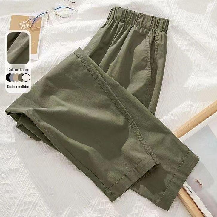 Women s Mint Mambo Cotton Casual Cropped Harem Pants - Summer 2026 M [80-95 lbs]
