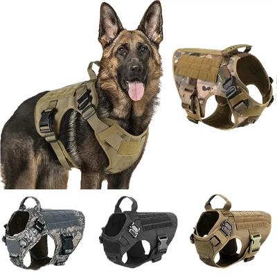 Taktisches Militär-Hundegeschirr für große Hunde, Geschirr mit Seil, reflektierendes Hundegeschirr mit Griff, Brustbekleidung für Labrador Retriever
