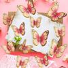 12 PCS 3D Butterfly Wall Decor Laser Butterfly Decorations for Birthday Party Cake Decorations Butterfly Wall Decor Stickers for Baby Shower Decals