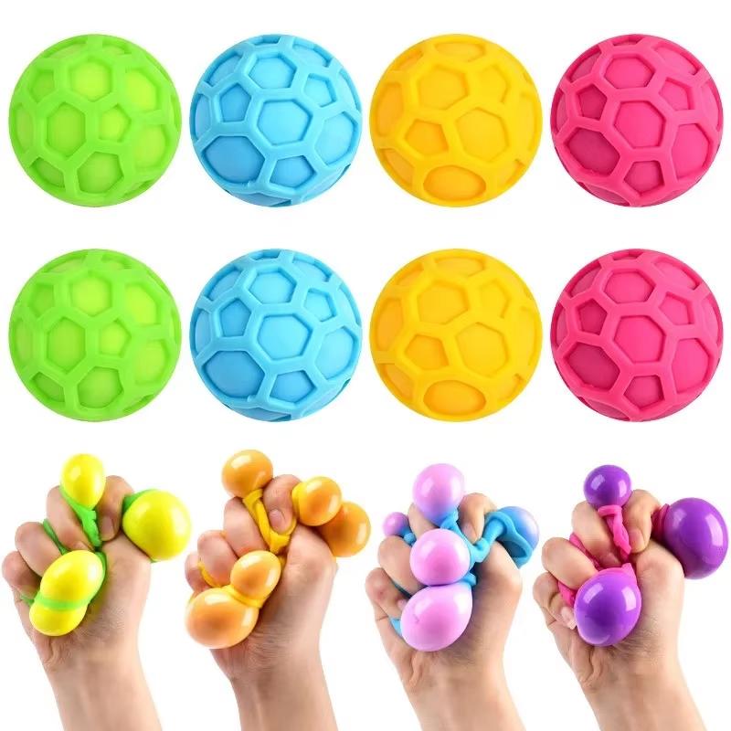

Структурні стрес-м ячики у формі бджолиних сотів Taba Squishy Стрес-іграшки Тенісні Кольорові Кульки з пластиліну для розминання Повільно піднімаються Стискаючі М ячики Сувенір для вечірки