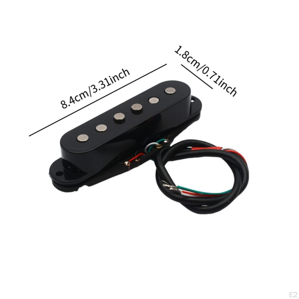 Alnico 5 Electric Guitar Pickups Prewired Noiseless Set for Instrument