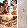 Butterfly Snake Temporary Tattoo India Flower Totem Body Art Sticker  Girls