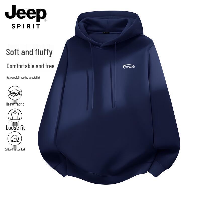 

JEEP SPIRIT Men s Printed Hooded Sweatshirt 3XL
