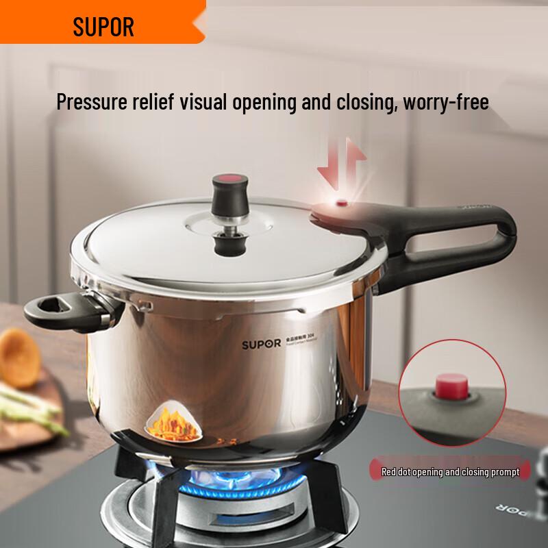 SUPOR 304 Stainless Steel Induction Pressure Cooker