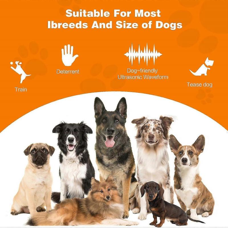 Dog Bark Deterrent Devices, Ultrasonic Anti Barking Device For Dogs 50ft Range