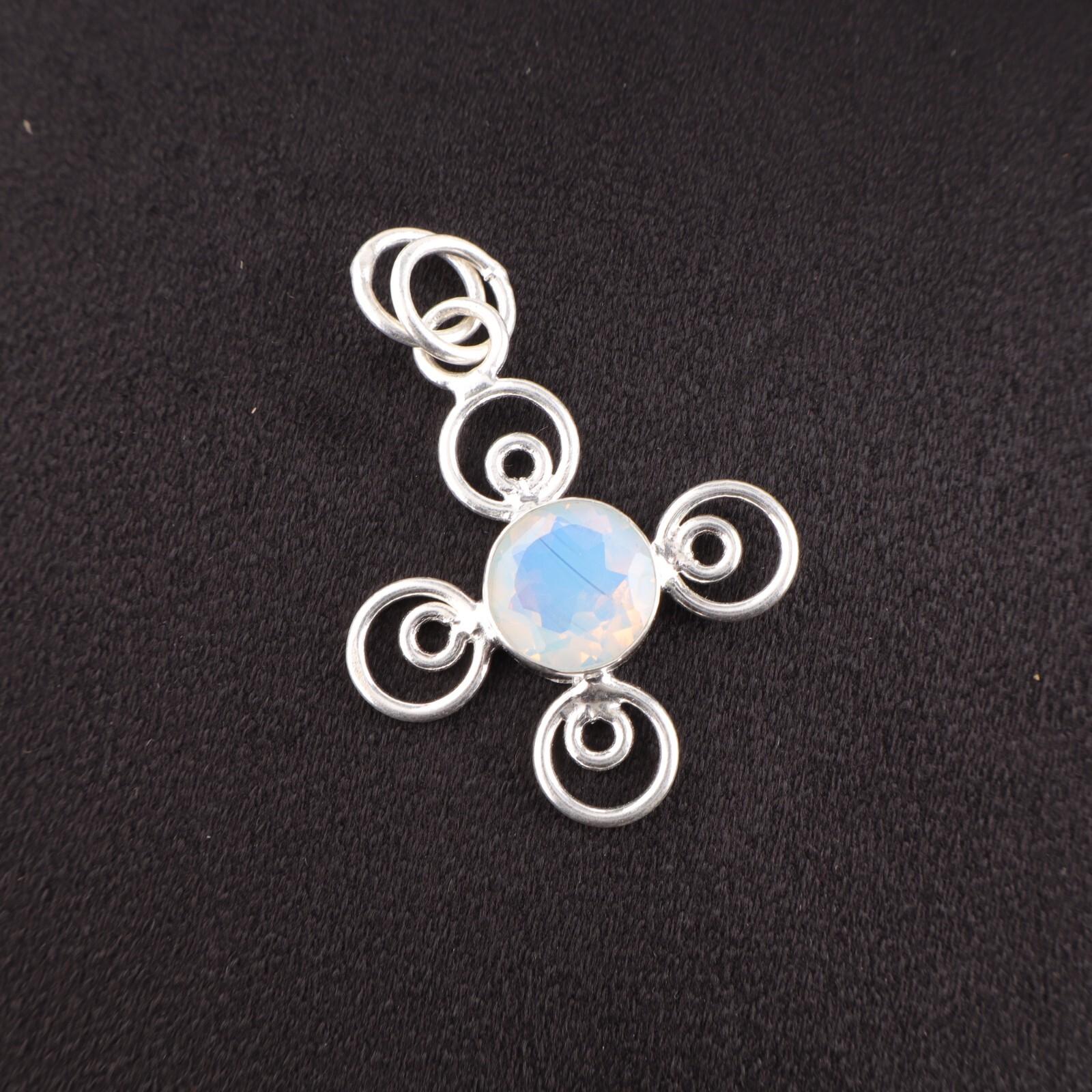 

Rare Milky Opal Gemstone 925 Sterling Silver Jewelry Pendant For Engagement Gift PP-41-18