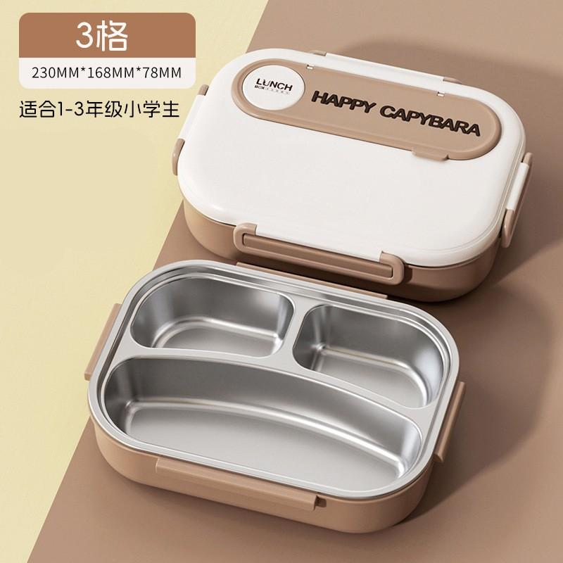 Stainless Steel Insulated Lunch Box With Microwave Safe Compartment Design Office Workers Students