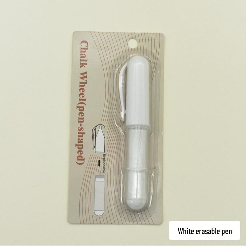 Refillable Chalk Tailoring Pen with Lid - Pen-shaped Fabric Marking Tool