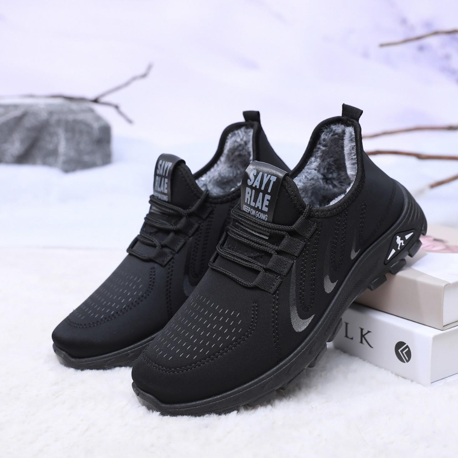 

Зима 2024 года старые пекинские хлопковые туфли мужские бархатные утолщенные туфли для ходьбы нескользящие теплые спортивные мужские хлопковые ботинки 44 чёрный