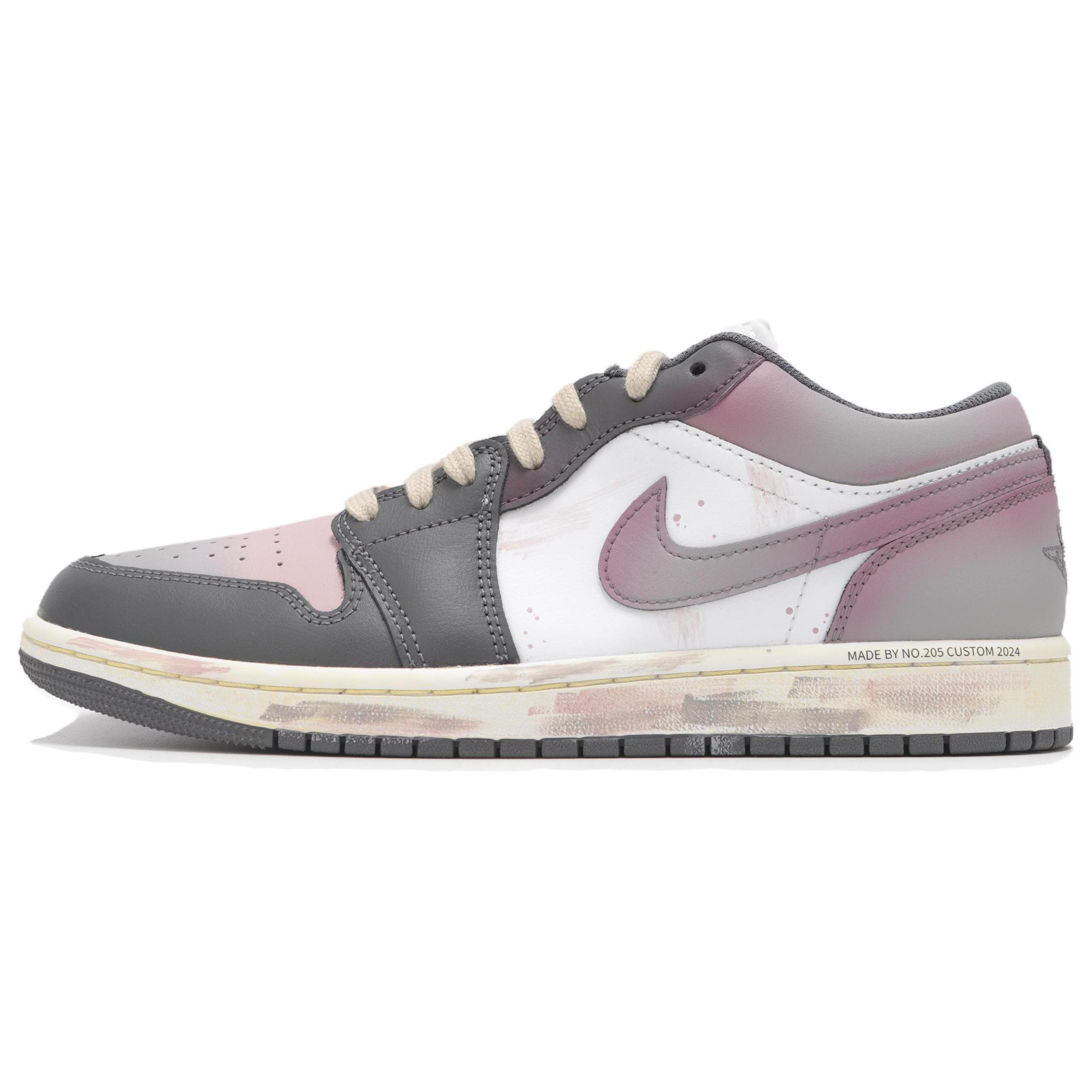 

Jordan Air Jordan 1 Abrasion Resistant Abrasion Resistant Low top Vintage Basketball Shoes Unisex Gray Purple 553558-152(Teamfour-) 42