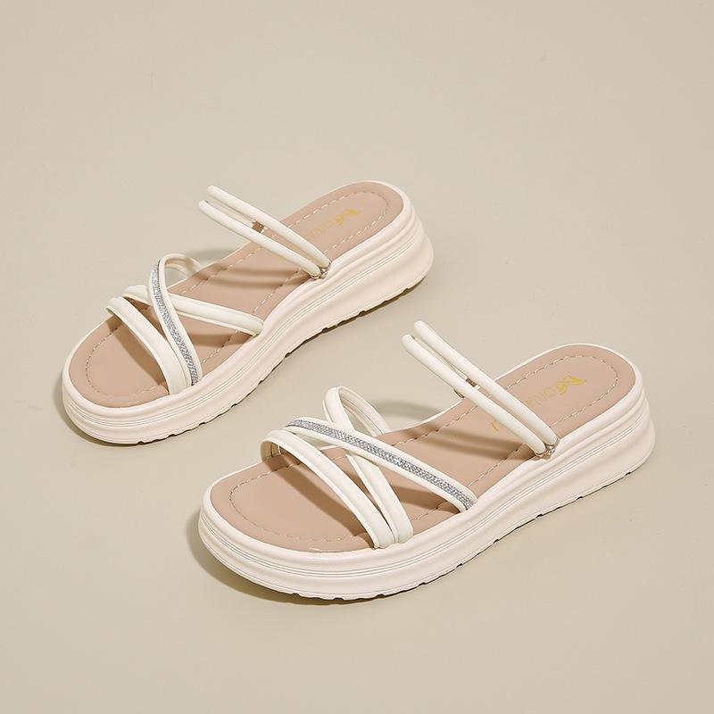 Fashion Womens Sandals 2025 Summer New Platform High-Heeled Slippers Heightened Breathable Platform Casual Shoes Sandalias para mujeres