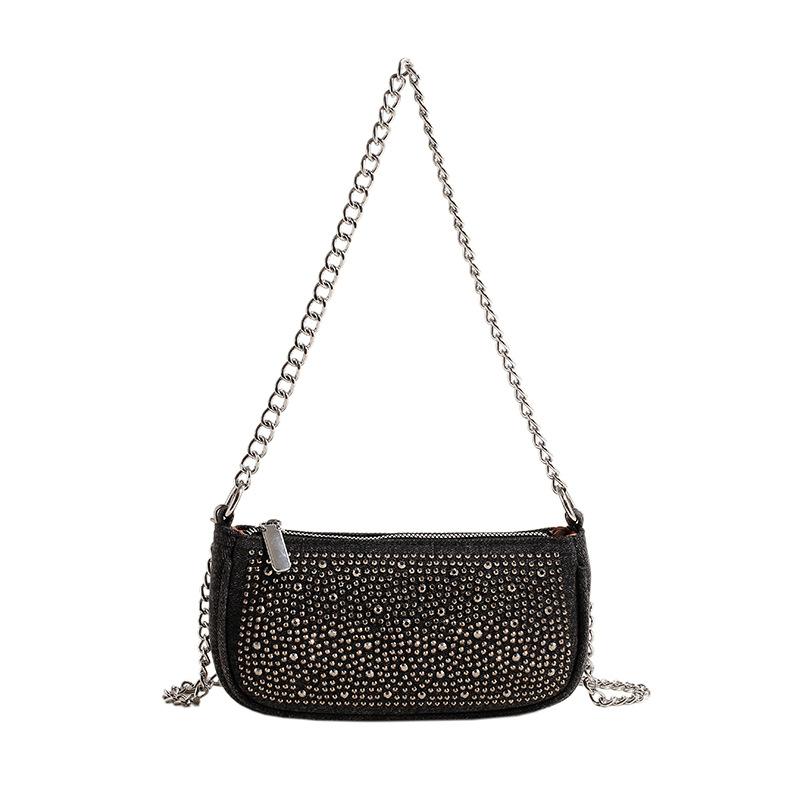 New simple and versatile saddle bag fashion casual shoulder messenger bag commute armpit bag