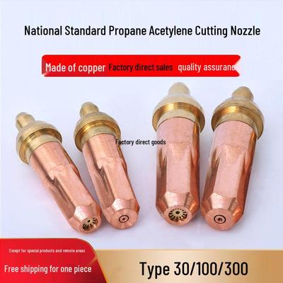 National Standard LPG Cutting Torch Nozzle G01-30-100-300 Annular Type Plum Blossom Tip